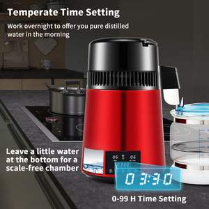 DB Wholesale 1.1Gal <b>Water</b> <b>Distiller</b> 750W Distilled <b>Water</b> Maker Machine 0-99H Timing Dual Temp Display 304 <b>Water</b> Treatment Applia - Product Image 4