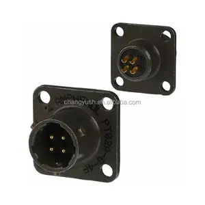 Amphenol PT02A-8-4P(025) Conn MIL-C-26482 broche circulaire 4POS soudure ST Box Mount 4 Terminal 1Port