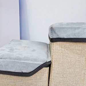 Faltbare Hundewelpen-Rampen leiter Faltbare wasch bare Haustier treppe Dreistufige Aufbewahrung sbox - Product Image 5