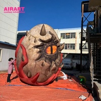 Décoration géante gonflable œil d'œuf sur le thème de l'horreur, modèle gonflable œil du diable pour fête, festival, accessoire de ballon