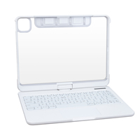 Nouveau clavier magique transparent ultra-fin en métal Cyberpunk OEM/ODM, rotation à 180/360 degrés, rétroéclairage 7-RGB, sans fil USB-C