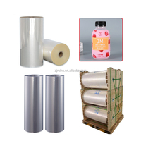 Film rétractable rigide en PVC résistant à l'humidité pour l'emballage des boissons, rouleau rétractable thermique