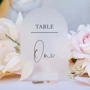 Arch Frosted Acrylic Wedding Signs Gift <b>Card</b> Guestbook <b>Table</b> Decor Bridal Shower Party Welcome Sign - Product Image 4