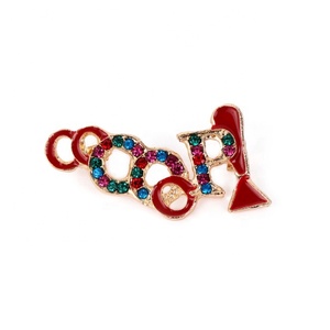 Nuovissima Collezione Fortitude: Gioielli Ispirati al Simbolo Greco DST per Donne, Decorati con Smalto Rosso e Strass, in Lega Traforata per Matrimoni e Feste - Product Image 1