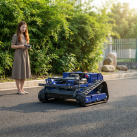 Tondeuses à gazon robotisées industrielles à chenilles télécommandées 4 temps de haute qualité pour pentes, vente en gros