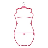 Personnalisation de maillots de bain en plastique pour dames, cintres de bikini transparents pour exposition