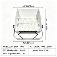 Projecteurs LED AC SMD IP66 de haute qualité pour terrains de sport, stades, terrains de pickleball et de badminton intérieurs avec puce Philips