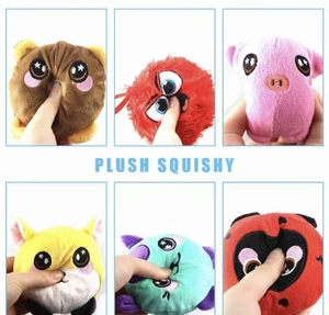 Belle Super Squishies Kawaii Furry Brown Bear & Bunny Foamed Ball Peluche Jouet pour Bébés - Product Image 2