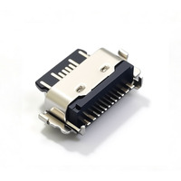 Receptáculo USB-C hembra de montaje medio SMT de 16 pines para PCB, USB 3.1 Tipo C, para baterías externas, teléfonos inteligentes y electrónica de consumo, de fábrica OEM