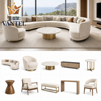 Ensemble de meubles de salon de luxe Vantel, canapé moderne sur mesure, table basse, armoire, fabricant direct d'usine