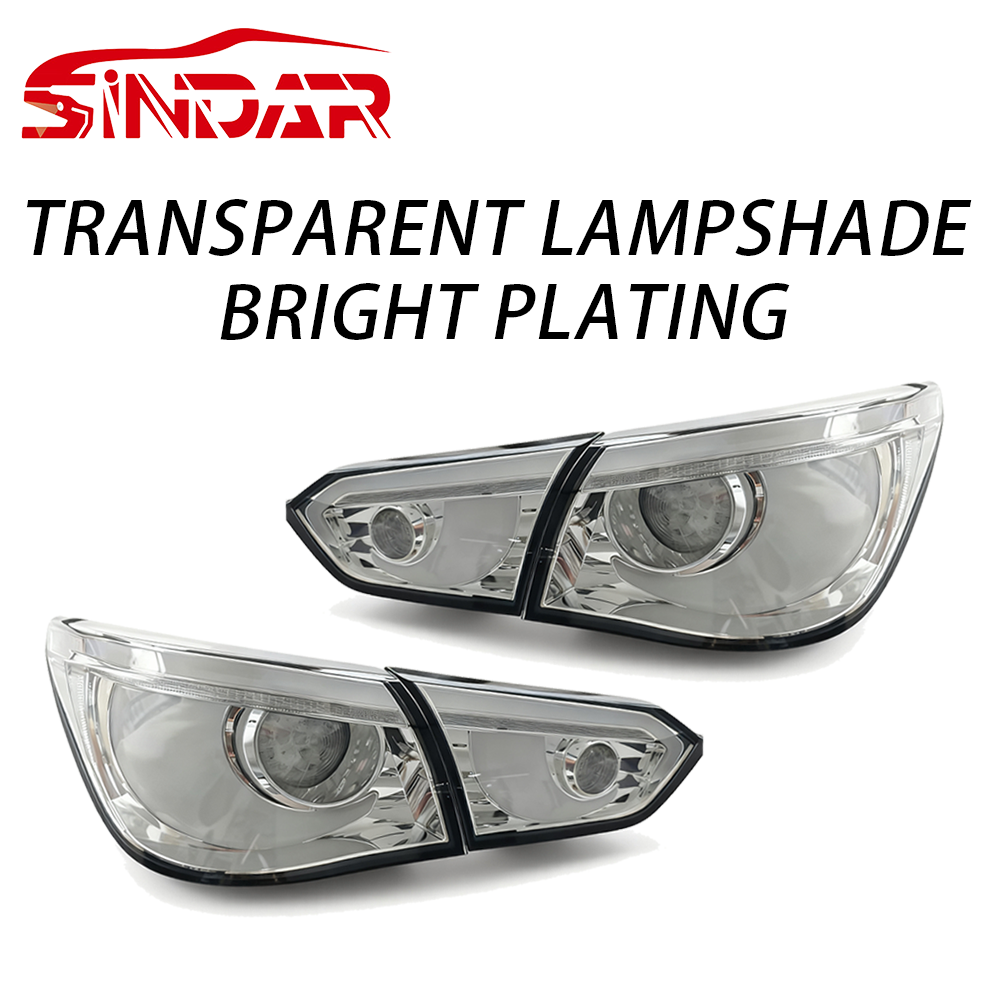 Transparent lampshade bright plating