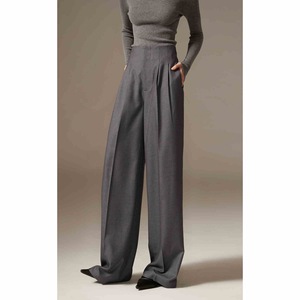 Pantalon Femme Pantalon Jambe Large Pantalon Droit Bas Pantalon Long