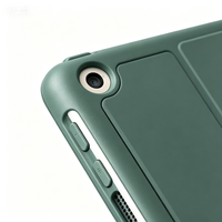 Funda para Tablet iPad Pro 11 de 1.ª, 2.ª, 3.ª y 4.ª Generación, de Silicona y PU, con Soporte Triple Plegable, Cubierta Inteligente con Porta Lápiz