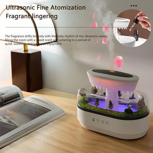 Humidificador de Escritorio con Difusor de Niebla en Forma de Gota de Lluvia y Luz LED para Dormitorio y Uso Doméstico - Product Image 4