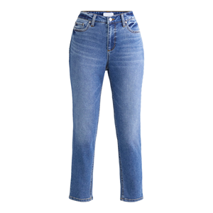 Pantalon en jean long personnalisé pour femmes, tenue décontracté de conception OEM, logo personnalisable, meilleur prix du Bangladesh - Product Image 1
