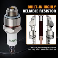 Bougie d'allumage à essence Iridium RCJ8Y pour modèles de tronçonneuses RCJ6Y/RCJ7Y, compatible avec 6703 BPMR7A BPM7CTORCH L7RTC pour WSR6F