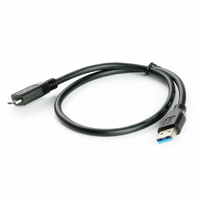 Usb3.0 kabel Data USB 3.0 Hard Disk portabel kabel Data USB 3.0 kabel mikro 1/2 m kabel ekstensi konektor kabel pria ke B