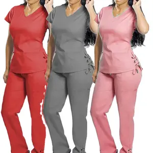 Penjualan langsung pabrik seragam perawat desain baru scrub seragam medis