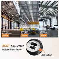 Luminaria LED Lineal Industrial de Alta Potencia 150W IP65 para Techo Alto, 3CCT 4000K 5000K 6000K Seleccionables, Luz Comercial para Fábricas y Almacenes, Venta al por Mayor en EE. UU.