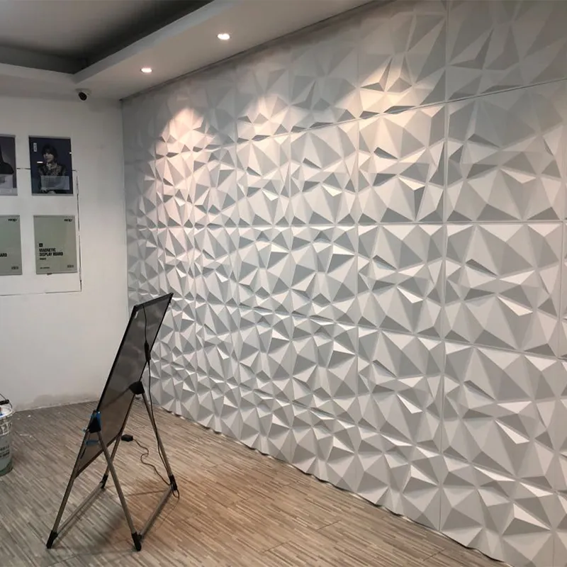 Panneaux muraux acoustiques d'intérieur 3D, art mural moderne, décoration en papier, paquet de 12