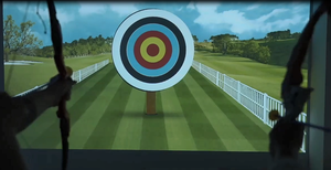 Mới nhất HD ảo cung mũi tên kỹ thuật số bắn cung trò chơi thể dục công viên giải trí chính xác bắn cung tương tác máy chiếu tường trò chơi - Product Image 5