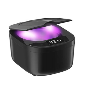Écran numérique lumière UV 45KHZ montre de lavage de fausses dents <span class=keywords><strong>bijoux</strong></span> maquillage <span class=keywords><strong>nettoyage</strong></span> prothèse dentaire carré nettoyeur à <span class=keywords><strong>ultrasons</strong></span> ménage - Product Image 1