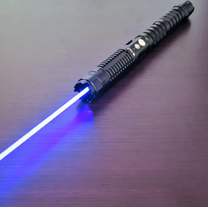 Tactical Flashlight Blue Laser Beam Aluminum Body Rechargeable LED Pointer Promotional Novelty Gift Tradeshow Giveaway