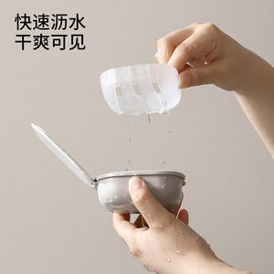 FaSoLa Braces Storage Box 7.6cm Inner Diameter With Mirror Portable For Dentures Retainers Cleaning - Product Image 3