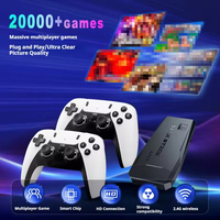Console de jeu vidéo M8 PRO avec 2 manettes de jeu, joystick, gamepad, lecteur de jeux rétro 4K HD, boîte de jeu Android TV Stick pour les cadeaux d'enfants