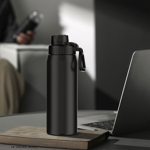 750ml Double Wall Leakproof Stainless Steel Vacuum <b>Flask</b> Large Sport Matte Water <b>Bottle</b> Portable Logo Design Running Hot Cold - Product Image 3