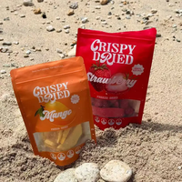 Gedroogd fruit snack cashewnoten recycleerbare gravure bedrukte geurdicht staande pouch met ritssluiting blikverpakking