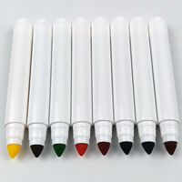 ASTM D4236 Conforme 12 Couleurs Effaçable Tissu Lavable Jumbo Tips Art Marqueurs avec Ultra Lavable Encre Set Emballage