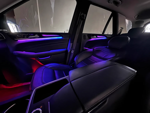 SJC 64 Color Galaxy Style Car Ambient Light pour <span class=keywords><strong>Mercedes</strong></span> Benz GLE/GLS/<span class=keywords><strong>GL</strong></span>/ML W166 X166 LHD, éclairage LED intérieur, barre lumineuse 12v, éclairage automobile - Product Image 2