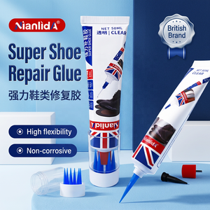 Pegamento para Zapatos Superfuerte, Adhesivo Impermeable, Flexible, Transparente, Bajo Olor, Curado en 24 Horas, Pegamento para Reparación de Calzado de Cuero Nianlida 50ml - Product Image 1