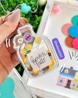 Offre Spéciale acrylique Shaker charme cadeau promotionnel personnalisé en plastique personnalisé personnalisé créatif acrylique Shaker porte-clés