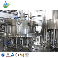 Machine de remplissage CSD contrôlée par PLC 4000 bph, système d'embouteillage automatisé de boissons gazeuses pour usine de boissons gazeuses