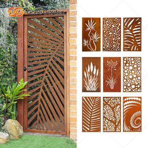 Portails d'Allée et Clôtures de Confidentialité en Acier Corten Personnalisés, Treillis Écologique, Système de Clôture Extérieure Imperméable - Product Image 5