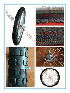 20 pulgadas caballo carrito de plástico de aleación de llanta de neumático sólido de rueda de bicicleta