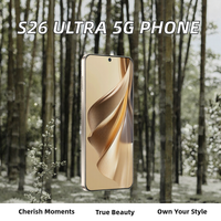 Ponsel Android 16 S26 Ultra Berkualitas Tinggi 4GB+64GB Global 5G WIFI Kecepatan Tinggi Tidak Terkunci Dual SIM 108MP Octa Core Murah