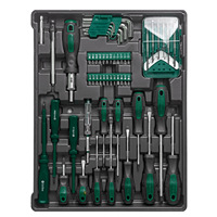 Ensemble d'outils de quincaillerie domestique de 254 pièces, grande variété d'outils incluant des clés, des tournevis, des marteaux, etc., style valise à roulettes