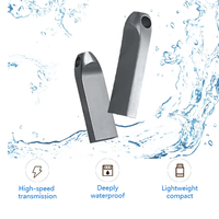 Clé USB miniature en métal de luxe personnalisée ZhiMing Technology, 64 Go, étanche, interface USB 2.0, vitesse rapide, cadeau de bureau