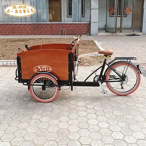 Голландский стиль Электрический грузовой трехколесный велосипед педали детский грузовой велосипед для продажи