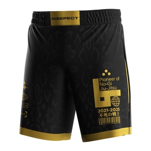 Shorts de MMA, BJJ et Boxe 2-en-1, design hybride, coupe haute fendue pour une mobilité maximale, tissu léger et anti-transpiration pour les arts martiaux - Product Image 3