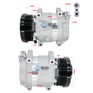 คอมเพรสเซอร์แอร์รถยนต์ 30258 V5 6PK ระบบปรับอากาศสำหรับรถยนต์เชฟโรเลต อาวีโอ LS สำหรับ <span class=keywords><strong>LTZ</strong></span> ซีดาน 1.6 - Product Image 1
