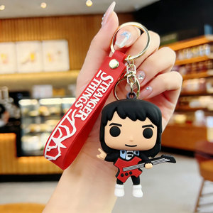 Llaveros de <span class=keywords><strong>Stranger</strong></span> <span class=keywords><strong>Things</strong></span>, Figuras de Acción 3D de PVC de Eleven/<span class=keywords><strong>Dustin</strong></span>/Demogorgon, Llaveros con Personajes de Dibujos Animados, Colgante para Bolsa - Product Image 6
