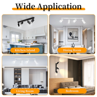Focos LED GU10 Ajustables para Hogar y Hotel, Foco Móvil/Foco de Techo para Pasillo, Focos Interiores/Foco
