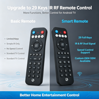 Control Remoto IR RF de 29 Teclas Personalizado OEM ODM, Control Remoto Inalámbrico RF con Velocidad de Comunicación Ajustable para Android TV