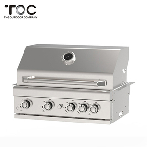 Thép không gỉ nướng người hút thuốc 4 + 1 Đầu đốt được xây dựng trong ngoài trời gas BBQ grills - Product Image 1
