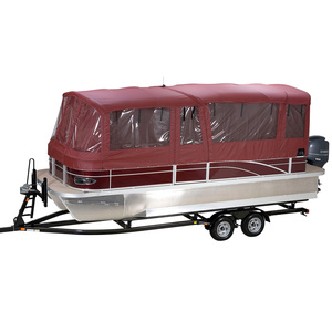 Housses et enclos <span class=keywords><strong>de</strong></span> bateaux pontons soudés personnalisés avec <span class=keywords><strong>toile</strong></span> - Product Image 5