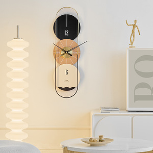 Wozoom Nordic Wall <b>Clock</b> Large Artistic Modern Minimalist Decorative For Living Room <b>Battery</b> Powered Single Face Irregular Shape - Product Image 1